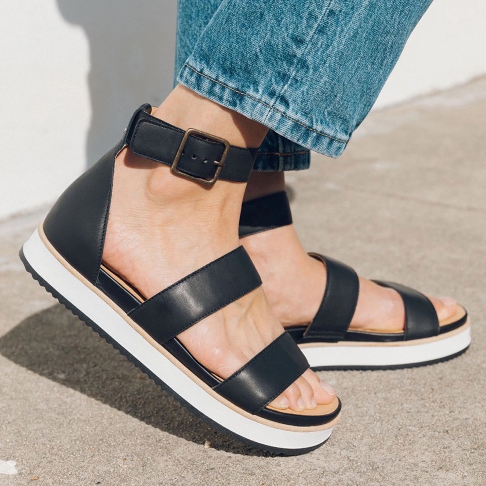 Soludos City Sandal - Black - Size 9